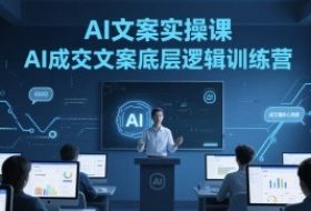 AI文案实操课，AI成交文案底层逻辑训练营