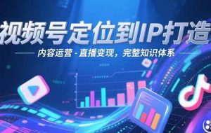 （15173期）视频号定位到IP打造：账号搭建-内容运营-直播变现，完整知识体系