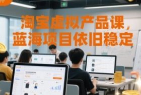 淘宝虚拟产品课，蓝海项目依旧稳定