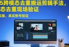 2025跨模态去重搬运剪辑手法，跨模态去重现场验证 +全程实操，真实账号验证