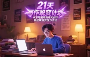 （15204期）21天写作蜕变计划，从下笔困难到爆文创作，系统掌握变现方法论