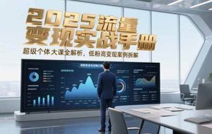 2025流量变现实战手册，超级个体大课全解析，低粉高变现案例拆解