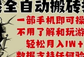 25年CSGO游戏搬砖项目，全自动运行，不需要玩游戏，手机操作日入3张【揭秘】