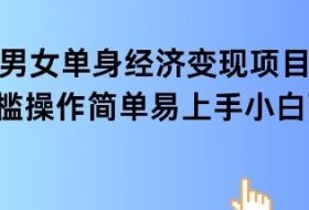 女单身经济项目变现周期长可复购率高日入1k+