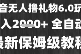 最新风口暴力撸金技术，无人撸礼物，长期稳定 一个小时收益2k+，小白当天拿结果【揭秘】
