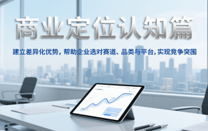 商业定位认知，建立差异化优势，帮助企业选对赛道、品类与平台，实现竞争突围