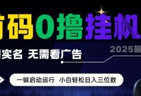 首码0撸全自动挂G项目，无需实名无需看广告，小白轻松日入3位数，多号短阵收益无上限【揭秘】