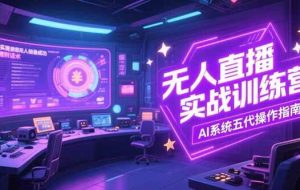 （15315期）无人直播实操训练营，从设备搭建到话术，AI系统五代操作指南(7月更新)