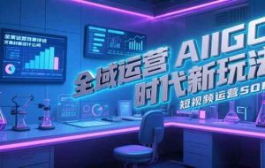 （15327期）全域运营AIGC时代新玩法，文案封面设计公式，短视频运营SOP