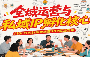 全域运营与私域IP孵化核心，AIGC时代的高效运营SOP解决方案