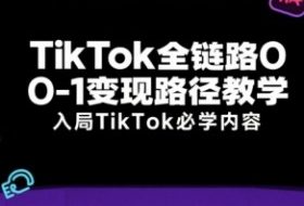 TikTok全链路0-1变现路径教学，入局TikTok必学内容