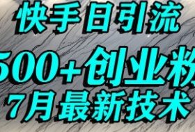 创业粉怎么打？快手精准引流创业粉，宝妈群体日进500+精准流量