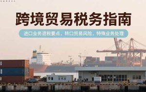 （15381期）跨境贸易税务指南，进口业务退税要点，转口贸易风险，特殊业务处理