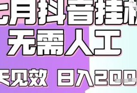 2025七月最新抖音挂G撸金项目，小白当天也能拿结果，单号产出2k+，小白当天上手【揭秘】