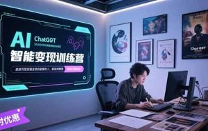（15389期）AI智能变现训练营，ChatGPT写作变现，电影解说制作，图文带货方法论