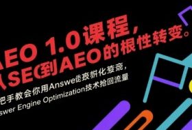 AEO 1.0 课程，从SEO到AE0的基命性转变，手把手教会你用AnswerEngineOptimization技术抢回流量