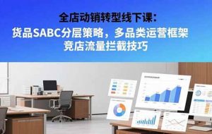 （15419期）全店动销转型线下课：货品SABC分层策略，多品类运营框架 竞店流量拦截技巧