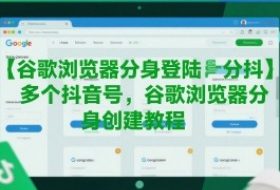谷歌浏览器分身登陆多个抖音号，谷歌浏览器分身创建教程