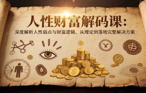 （15434期）人性财富解码课6.0：深度解析人性弱点与财富逻辑，理论到落地完整解决方案