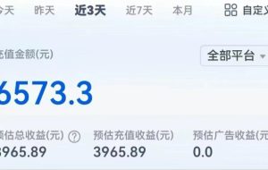 短剧新赛道—动漫短剧玩法，目前红利期月收益轻松达到6000+