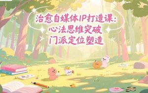 （15464期）治愈自媒体IP打造课：心法思维突破，门派定位塑造，商业闭环搭建