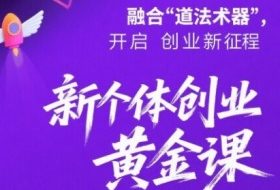 新个体创业黄金课：道法术器四维抢占2025红利