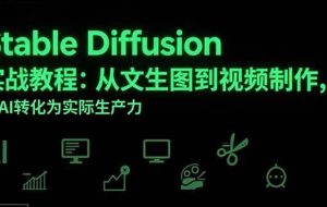 （15494期）Stable Diffusion实战教程：从文生图到视频制作，将AI转化为实际生产力