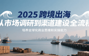 2025跨境出海从市场调研到渠道建设全流程，培养全球化商业思维和实操能力