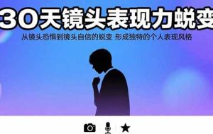 （15522期）30天镜头表现力蜕变：从镜头恐惧到镜头自信的蜕变 形成独特的个人表现风格