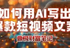 如何用AI写出高赞爆款文案，用ai高效做出爆款短视频文案
