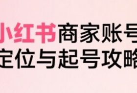 小红书电商全链路实战从定位到爆单，系统拆解小红书商家起号全流程