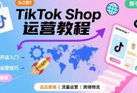 TikTok Shop从0到1运营教程，TikTok跨境电商新手必学课程