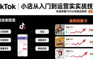 （15629期）TikTok小店从入门到运营实战技能：快速掌握TikTok电商运营的完整方法论