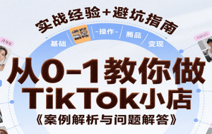 从0-1教你做TikTok小店，基础认知、小店操作、选品及变现等，附案例与常见问题解答
