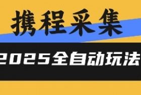 2025携程信息采集全自动玩法，高单价，零人工，全天开干【揭秘】