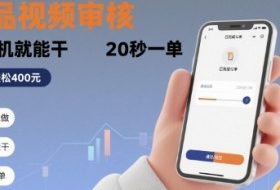随时随地做！商品视频审核，有手机就能干，20 秒一单，单日轻松 4张+【揭秘】