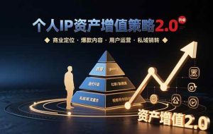 （15653期）个人IP资产增值策略2.0 拆解商业定位/爆款内容/用户运营/私域销转四大模块