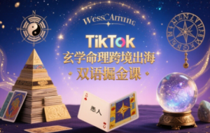 TikTok玄学命理跨境出海双语掘金课