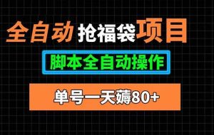 （15697期）全自动抢福袋项目，单号一天80+脚本全自动操作