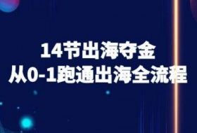 14节出海夺金从0-1跑通出海全流程-跨境电商教程