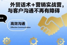 外贸话术+营销实战营，与客户沟通不再有障碍