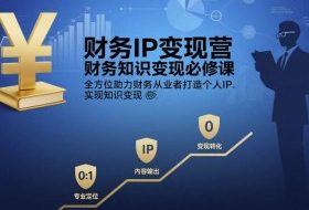 财务IP变现营，财务知识变现必修课，全方位助力财务从业者打造个人IP，实现知识变现