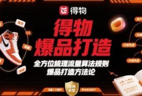 得物爆品打造，全方位梳理得物流量算法规则爆品打造规则