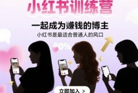 小红书训练营一起成为賺钱的博主，小红书是最适合普通人的风口