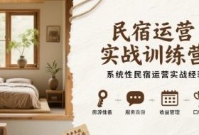 民宿运营实战训练营，系统性民宿运营实战经验