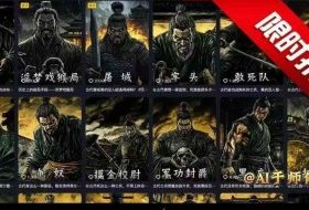 COZE扣子工作流一键生成历史人物一生的视频，复制粘贴运行即可，30s制作1个视频