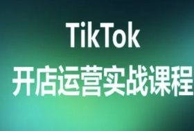 TikTok开店运营实战课程，TK跨境电商实操全流程
