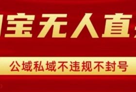 淘宝无人直播带货最新技术，不封号，不违规 操作简单，开播爆单，日入1k+【揭秘】