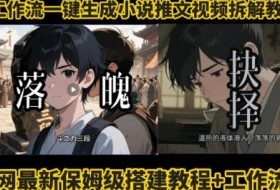 coze工作流一键生成小说推文视频搭建拆解教程，无需剪辑，无需拍摄写文案智能体拆解