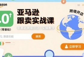 亚马逊跟卖实战课，零基础跨境开店实操教学